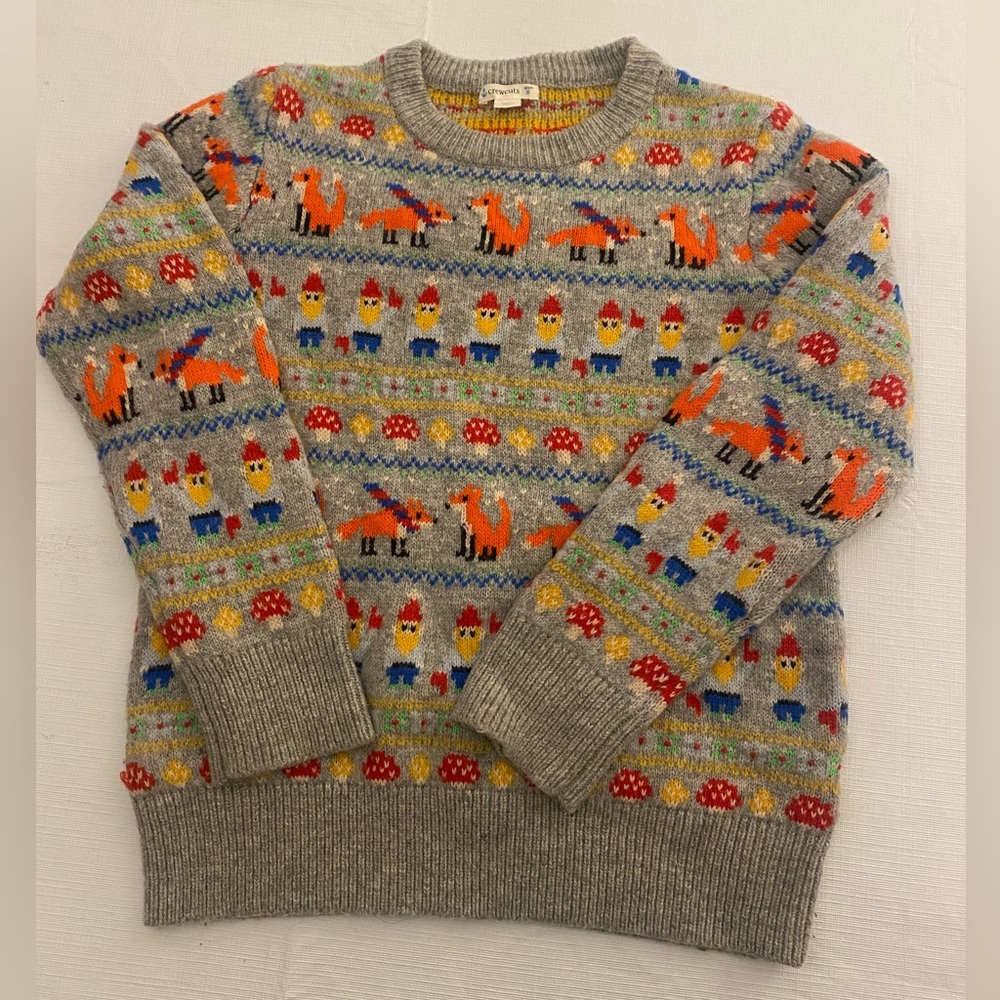 Boys Crewcuts Holiday Sweater with Vibrant Stripes